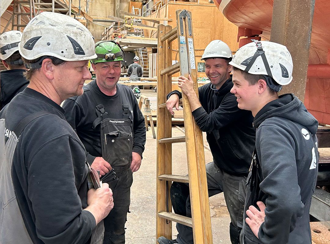 Working at Hvide Sande Shipyard should be fun