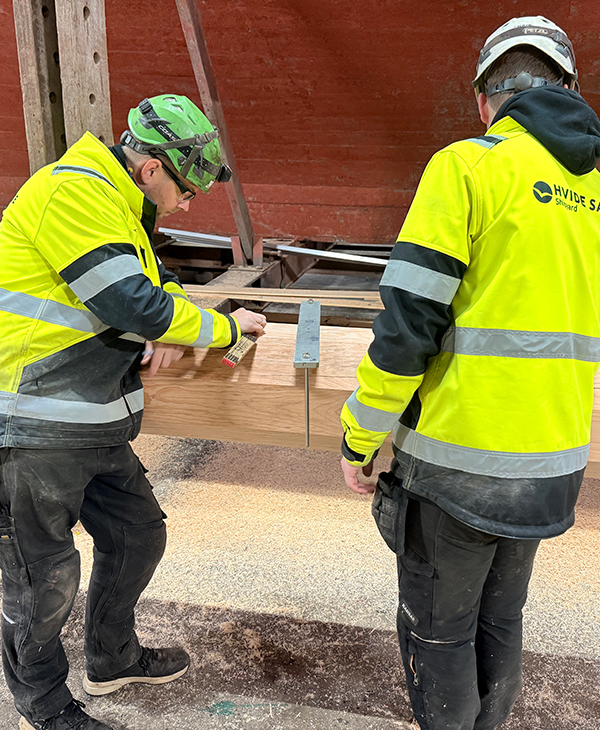 Craftmanship, 20 meter new mast